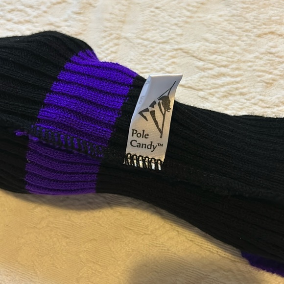 NWOT Pole Candy Ribbed Thigh High Leg Warmers - Picture 4 of 13
